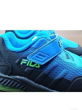 FILA Kids' Blue and Black Athletic Sneakers